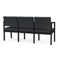 thumbnail image 5 of Chaise de Réception et Salle d'Attente Lenox en Acier à 3 Places / Acier Noir / Gris Foncé, 5 of 5