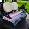thumbnail image 2 of Golf Cart Seat Covers for 2 Seater, Coastal Soft Microfiber Cart Seat Towel Blanket, Summer Beach Ocean Nautical Absorbent Breathable Non Slip Bench Seats Protector for Golf Course 51"x31", 2 of 9