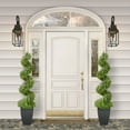 thumbnail image 3 of 5 ft. Topiary Spiral Boxwood Artificial Tree, 3 of 5