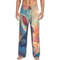 thumbnail image 2 of Lsque Sunshine Winged Rabbit Print Men's Pajama Pants, Lounge Pant - Comfortable Home Wear,Elastic Waistband, Stylish Design-Large, 2 of 9