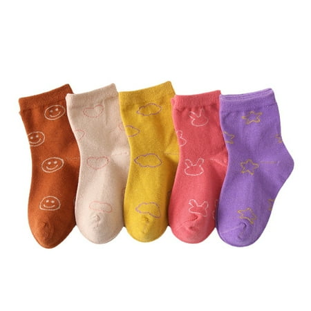 

Smile Baby Korea pure smiling face cotton socks Spring and autumn female baby leggings