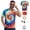 Multicolor-5pcs, variant on MYATED Hippie Costume for Men 60s 70s Hippie Outfits Tie Dye shirt Fringe Vest with Accessories Set Hippy Halloween Costume(Multicolor-5pcs,XL)