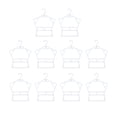 thumbnail image 3 of CUTICATE 10Pcs Swimwear Hangers, Bathing Suit Lingerie Display, Swimsuit Hanging Rack for Wardrobe, Clothes, Beachwear, Bedroom Closet B, 3 of 8