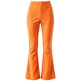 thumbnail image 4 of HAJWOH Fall Winter Flare Pants for Girls Flare School Uniform Pants Elastic Waist Dress Pant School Outfits For Teen Girls Kids, 4 of 5