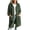 Army Green1, variant on Long Hooded Fleece Cardigan for Women Button Front Drawstring Hood Patch Pockets Oversized Outerwear Sky Blue Jackets for Women