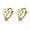 Silver, variant on Shiny 925 Sterling Silver Plain Flower 9mm Hoop Circle Huggie Earrings-Silver