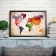 thumbnail image 4 of 5D DIY diamante pintura completo redondo taladro mundo mapa pared decoración diamantes de imitación artesanías FLhrweasw Nuevo, 4 of 9