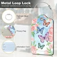 thumbnail image 3 of 2Pack Luggage Tags for Suitcases, Cute  Pu Leather Cruise Luggage Tag with  Cover ID Label Address Card and Metal Ring Suitable for Women Men  Travel Bag   and Butterflies, 3 of 7