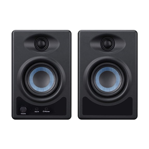 American Recorder Active 50 watt Bi-Amped Powered Monitor Speaker System with Wireless Bluetooth, pair