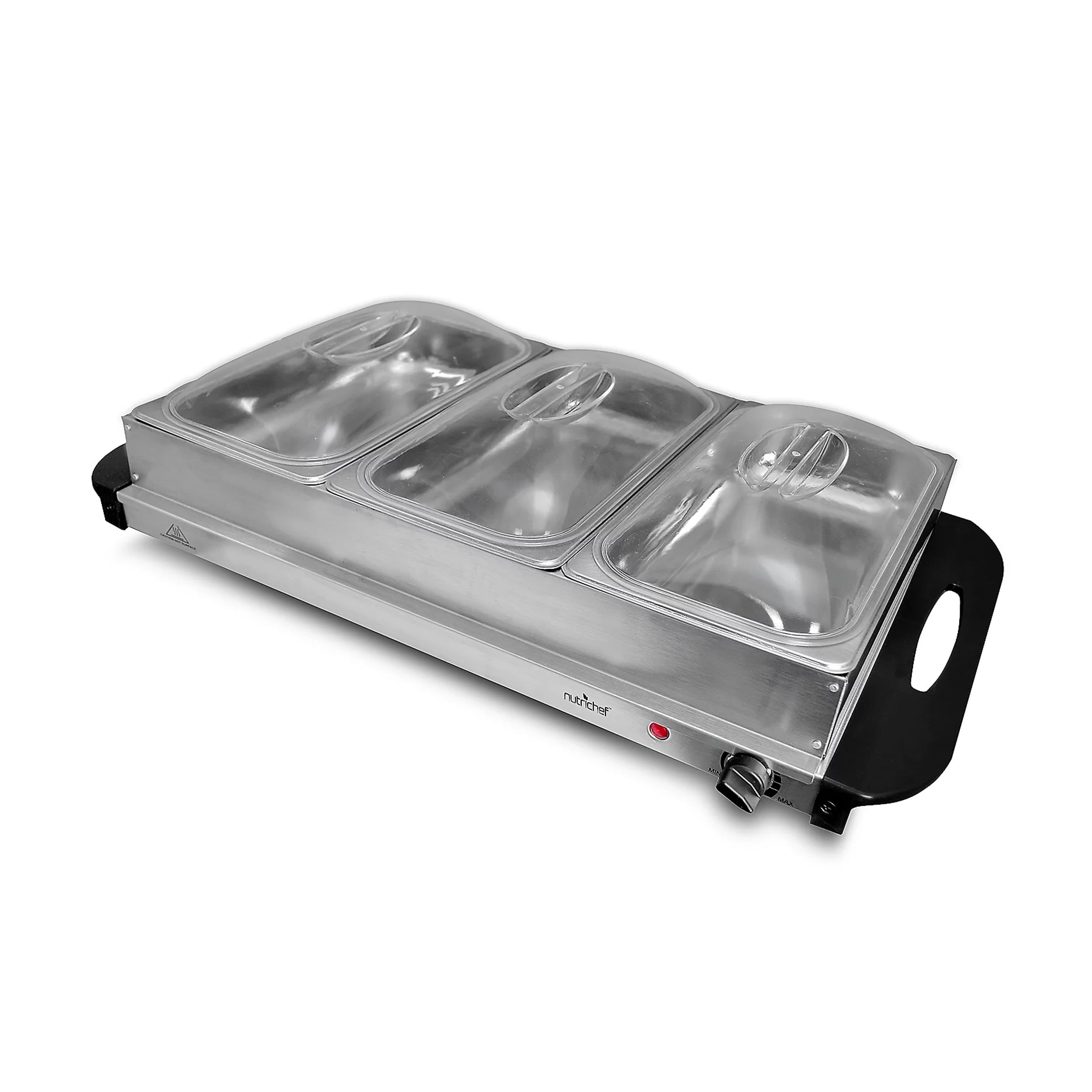 Stainless Steel Warming Hot Plate - Keep Food Warm w/ Portable Electric Food  Tray Dish Warmer w/ Black Glass Top, For Restaurant, Parties, Buffet  Serving, Table or Countertop Use - NutriChef AZPKWTR15 