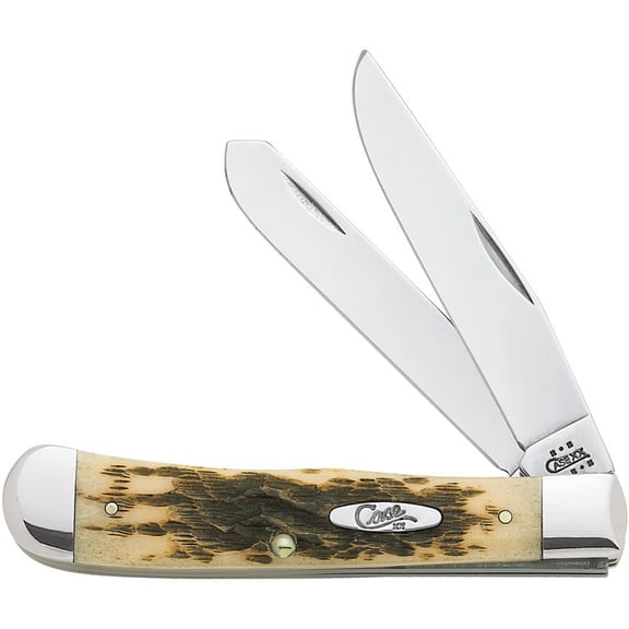 Case Cutlery Trapper Amber Bone