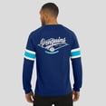 thumbnail image 5 of Men's Darius Rucker Collection by Fanatics Navy Pittsburgh Penguins Waffle-Knit Raglan Long Sleeve Henley T-Shirt, 5 of 6