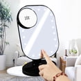 thumbnail image 2 of Flmtop 10X Anti-Fog Suction Cup Bathroom Shower Makeup Shaving Mirror Pores Magnifier, 2 of 10