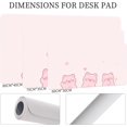 thumbnail image 6 of Cartoon Three Pig Pattern Mouse Pad,Desk Mat,Game Mat,Makeup Table Mat,Varied Use Mat for Office/Home/Study Girls Women(31.5''''X15.7'''',Pink&Three Pig), 6 of 6