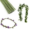 thumbnail image 3 of 150 Pcs 18 Gauge Floral Stem Wire, Flower Green Stem Rod, Artificial Green Crafts Wire, Wreath Making Supplies for Flower DIY, Wedding Bouquet (14inch, Mixed Colors), 3 of 6