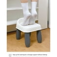 thumbnail image 4 of Bearachild Recepción de oficina en casa Reposapiés ergonómico Adultos debajo del escritorio Reposapiés para juegos de trabajo Taburete Conjuntos de muebles de sala de estar Cuadrado Claro Gris, 4 of 6
