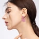 thumbnail image 5 of Pendientes de corazón de tinta rosa para San Valentín, pendientes huecos de Europa y Estados Unidos, pendientes coreanos sencillos, pendientes de oreja, pendientes de amor acrílicos para mujer., 5 of 6
