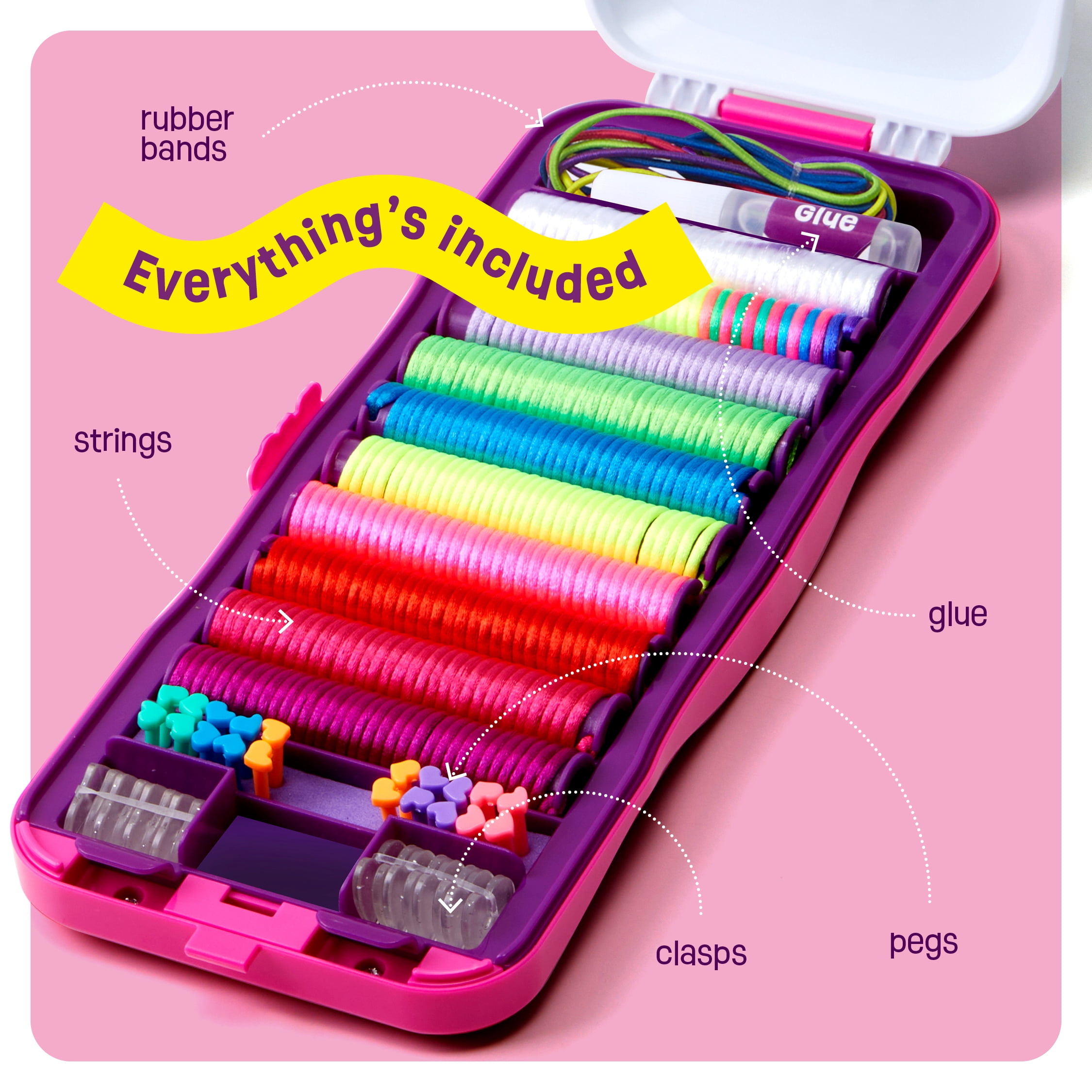 Friendship Bracelet Making Kit - Craft Gifts for Girls Ages 8-12 - Birthday Gifts for Girls