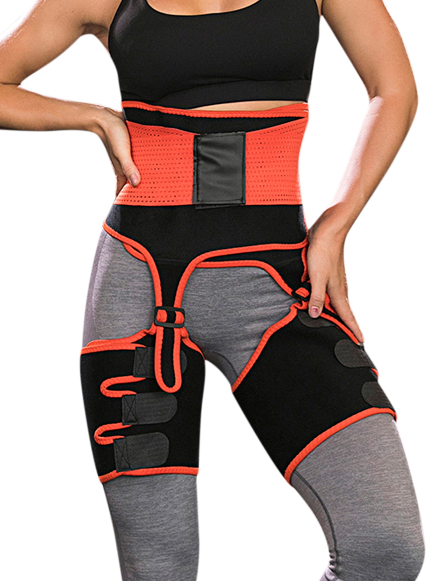 LELINTA 2 in 1 Waist & Thigh Trimmer Belt for Women Neoprene Weight