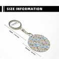 thumbnail image 3 of Naloa Summer Time With Gnome Print Round Keychain Keychain Key Ring, Key Tag, Key Chain Bulk for Gift Accessories (Round), 3 of 7