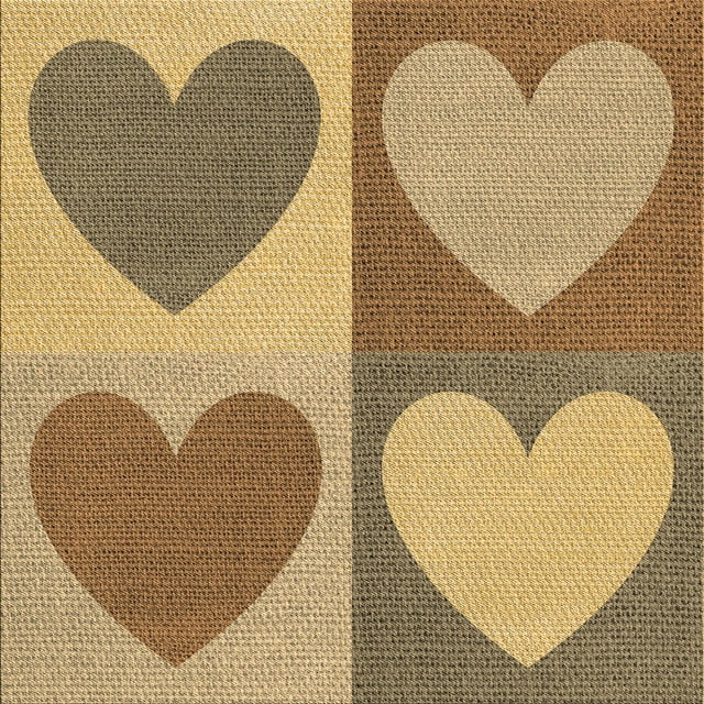 Ahgly Company Machine Washable Indoor Square Transitional Yellow Orange Area Rugs, 6' Square