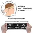 thumbnail image 6 of Naloa I love Math Fashionable Sport Sweatband for Running, Yoga, Basketball - Head Circumference 19.6-22.4 inches, 6 of 9
