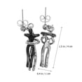 thumbnail image 2 of 1 juego de collar con abrazo creativo, pendientes, collar, conjunto de joyas, gargantilla y colgante, 2 of 5