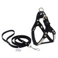thumbnail image 2 of Juego de correa de arnés de chaleco de perro suave y duradero para entrenamiento diario caminar Negro l Zulema Juego de arneses para perros y correas, 2 of 8