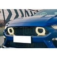thumbnail image 5 of Ikon Motorsports Front Bumper Cover Compatible With 2018-2023 Ford Mustang, Unpainted 2021 Mach-1 Style PP Front Bumper Conversion Replacement Lip & LED Grille & Fog Light Cover, 5 of 7