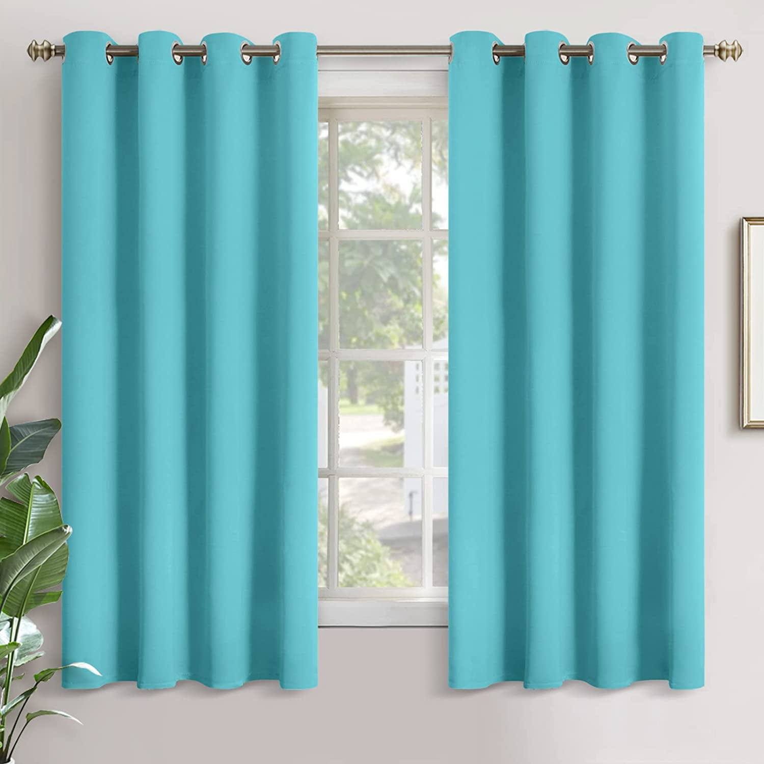 Room Darkening Curtains for Bedroom Thermal Insulated with Grommet
