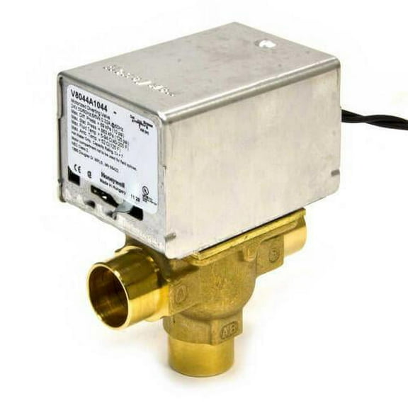 Honeywell V8044A1044 24V Hydronic Zone Valve with 3/4in Sweat