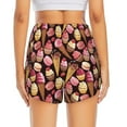 thumbnail image 2 of Lsque Ice Cream Cake Printed Women's Running Shorts with Liner Pockets,Elastic Quick Dry Workout Athletic Gym Yoga Shorts,Womens High Waist Shorts-Small, 2 of 9