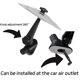 thumbnail image 4 of 2 Piezas De Platillos Para Coche, Mini Platillos De Batería Con Clip Para El Salpicadero Y La Rejilla De Ventilación Del Coche, Con Brazo De Tensión Ajustable, 4 of 7