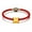 Red String, variant on 1pcs Pure 24k Yellow Gold 3D Six Sutra Bead Red Leather Rope Bracelet 7.5''L-Red String