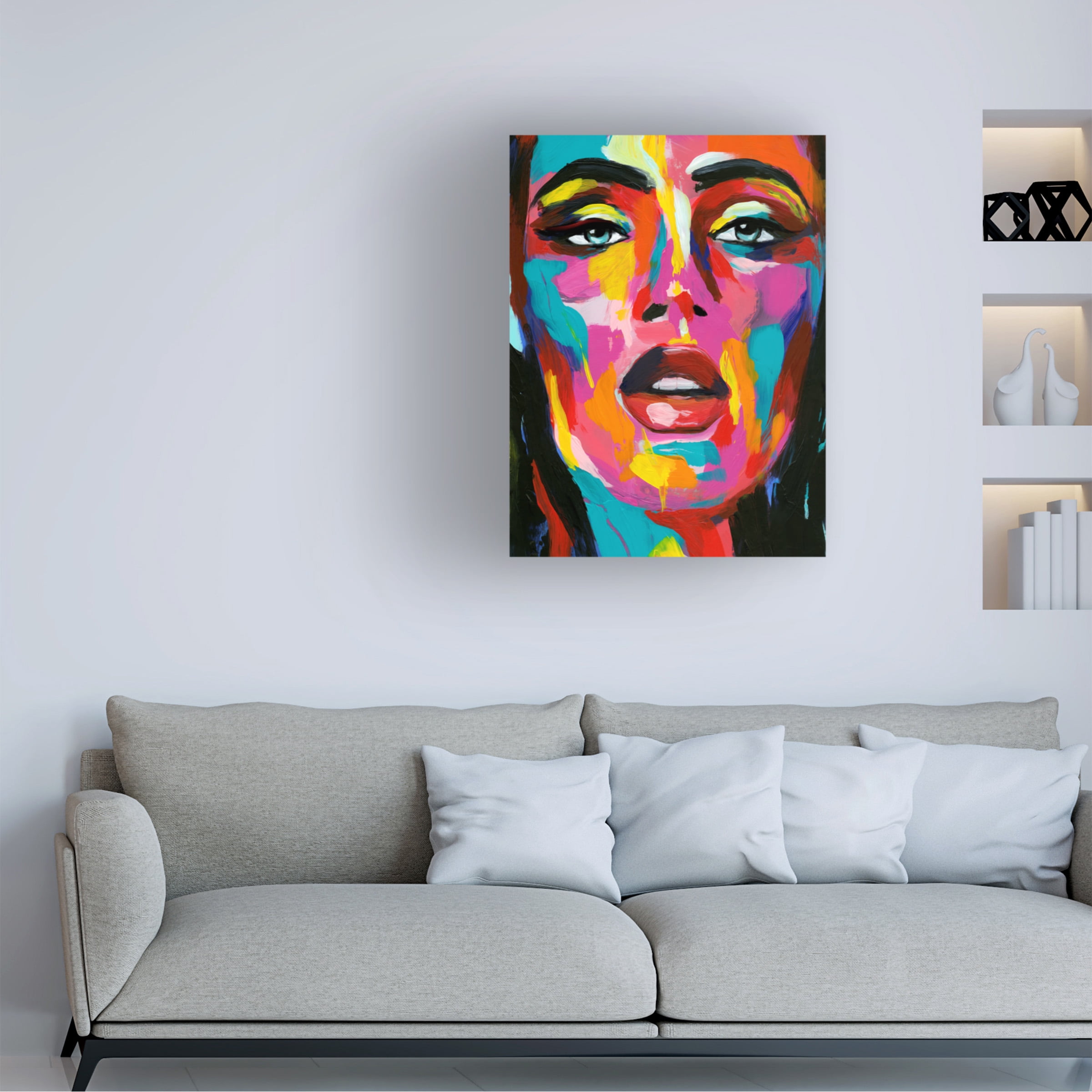 Annie Warren 'Prismatic Pout II' Canvas Art