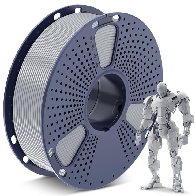 Filamento para impresora 3D SUNLU PLA 1.75 mm plateado 1 kg