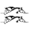 thumbnail image 2 of Walbest 2Pack Car Auto Vehicle Body Double Horse Reflective Decals Sticker Decoration Universal, 2 of 7