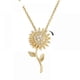 thumbnail image 1 of Chain with pendant rotating sunflower pendant design rotating necklace Xmas, 1 of 5