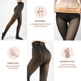 thumbnail image 2 of Medias con forro polar X-CHENG falsas translúcidas para mujer, 2 of 6