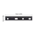 thumbnail image 2 of KAKOWELY 1 Set of 4PCS DIY Metal Ruler Sturdy Office Metal Ruler Ruler Stationery Set Triangular Plate Protractor Testing Ruler for Pupils Students Black,6.3X"X0.79"X0.08", 2 of 5