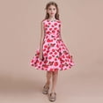 thumbnail image 2 of EnJoCho Girls Outfits Party Sleeveless Gown Dress Kid Dots Prints Floral Children Girl Princess Clothes Girls Dresses Little & Big Girl Summer Fashion Party Dresses 4-5 Years, 2 of 6