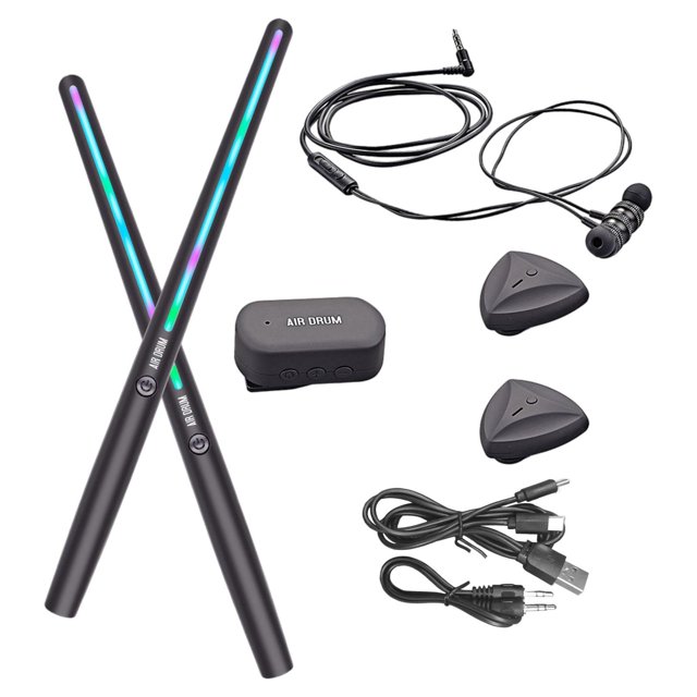 MERIGLARE Electric Set Lightweight with Converter for Beginners Drummers Gift with pedal