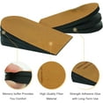thumbnail image 4 of Adjustable Heel Lifts for Shoes, 1/4'' Height Increase Insoles for Achilles Tendonitis, Heel Pain, Leg Length Discrepancy, Plantar Fasciitis, Shoe Lifts (Small (1 Pair), Brown), 4 of 11