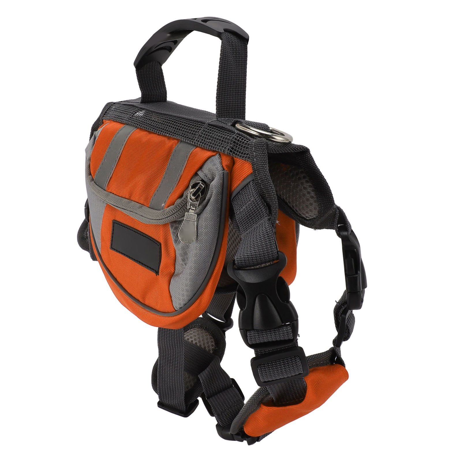 Dog Backpack Saddle Bag Adjustable Harness Saddlebag with Reflective Safety Side Pockets Vest Dog Pack for Hiking Camping Traveling Medium Large Dogs