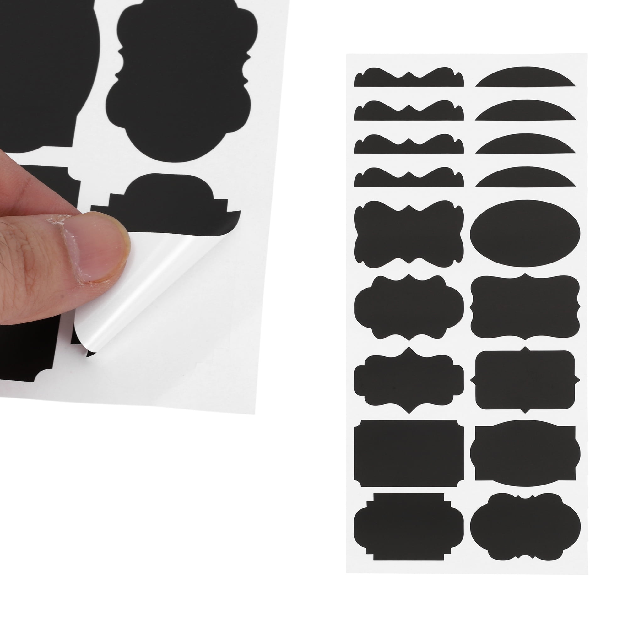 Unique Bargains Removable Erasable Model A Gift Stickers 10 Pcs Black Model C