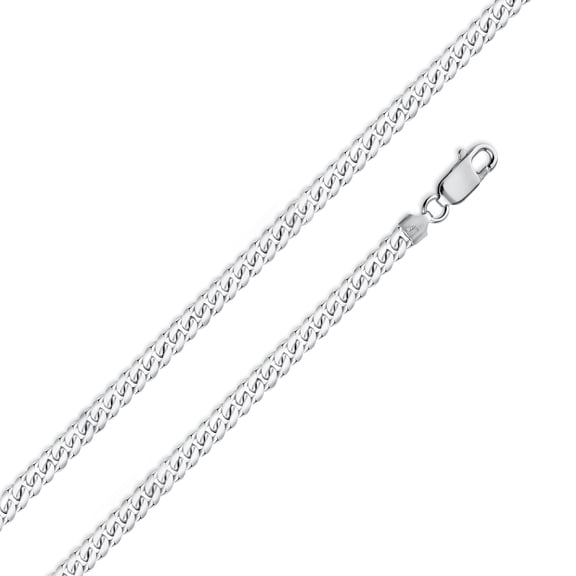 Sterling Silver 925 High Polished Miami Cuban 150 Chain 4.9mm Made in Italy 24" Jewelry Female