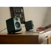 Audioengine A2 24 Bit Hi Res Desktop Speakers with Bluetooth - Pair (Green)