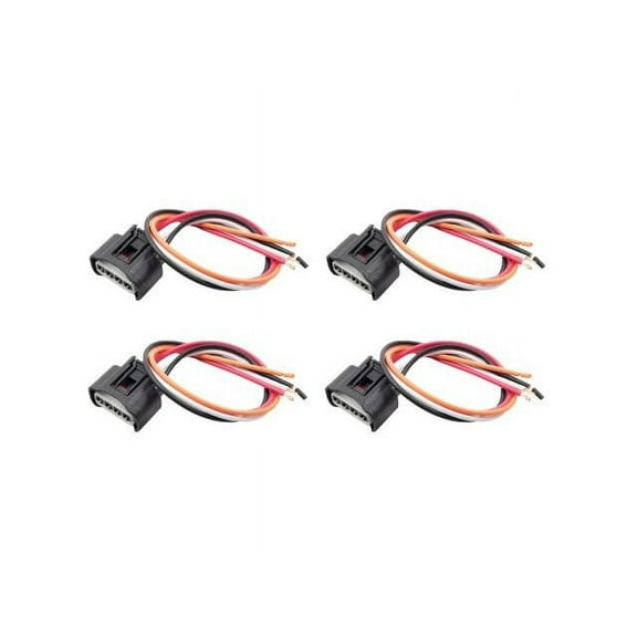 Ignition Coil Connector Kit 4 Piece Set - Compatible with 2002 - 2017 Toyota Camry 2003 2004 2005 2006 2007 2008 2009 2010 2011 2012 2013 2014 2015 2016
