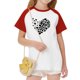 thumbnail image 5 of Blusas y camisas de manga corta con cuello redondo para niños y niñas, blusa de manga corta con estampado de cuello redondo, 5 of 7
