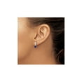 thumbnail image 3 of 7/10 Carat (Ctw) Lab Created Blue Sapphire Drop Earrings in 14K White Gold for Women, 3 of 5